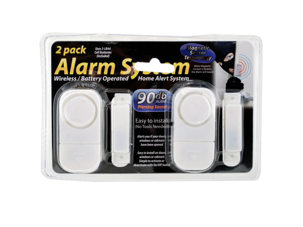 2 Pack Wireless-battery Operated Alarm System - Pack Of 8