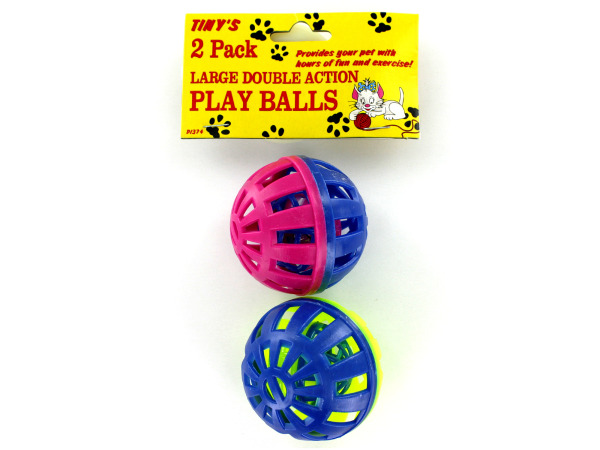 2 Pack Cat Play Balls - Case Of 48