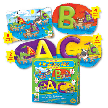 631492 Step Ups 4-in-a-box Puzzles Abc