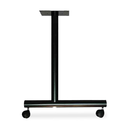 C- Leg Table Base, With 2 In. Casters, 1.5 In. X 22 In. X 27 In., Black