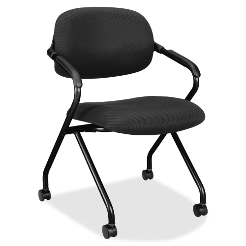 Bsxvl303mm10t Nesting Chair, 23.63 In. X 23 In. X 32.25 In., 2- Ct, Bk- Bk Frame