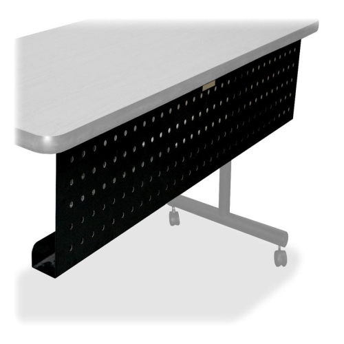 Training Modesty Panel, For 48 In. Tables, 42 In. X 3 In. X 10 In., Black