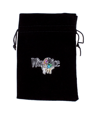 Gdic-1402 Large 7in X 5in Embroidered Velour Pouch With Drawstring