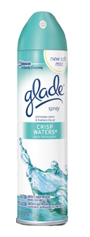 73335 Wat Glade 8oz Air Freshener - Crisp Waters Scent Pack Of 12