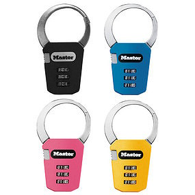 1550dast Ast Backpack Lock - Assorted Colors Pack Of 24