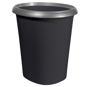 UPC 025947215584 product image for HMS 2155HFT758BLK 3.5 Gallon Wastebasket Pack Of 6 | upcitemdb.com