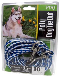 Q2410 000 99 10 Ft. Medium Dog Pdq Rope Tie Out