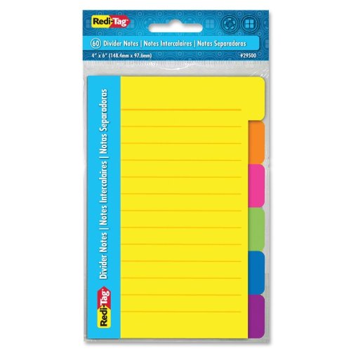 29500 29500 4 In. X 6 In. Divider Notes