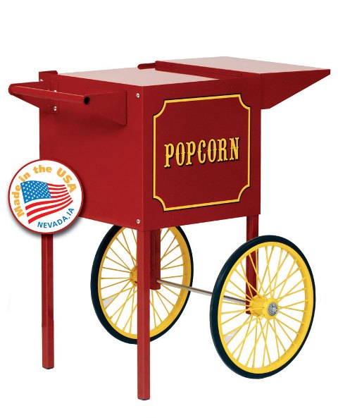 3080010 Small Popcorn Machine Cart In Red