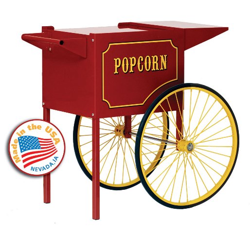 3070010 Medium Popcorn Machine Cart In Red