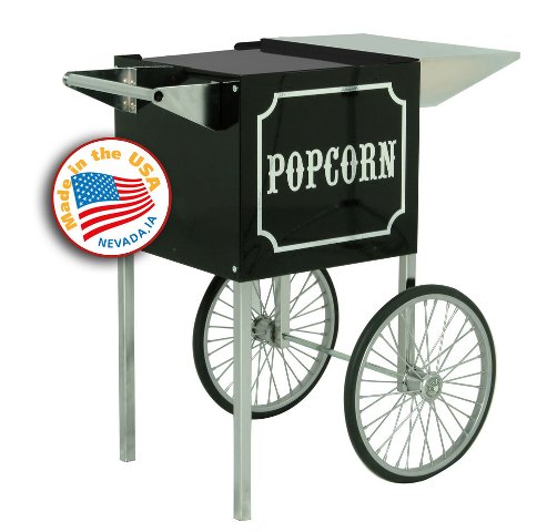 3080820 Small 1911 Black And Chrome Popcorn Machine Cart