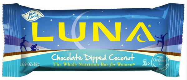 Clif Bar Ay45288 Clif Bar Organic Luna Chocolate Dipped Coconut -15x1.69 Oz