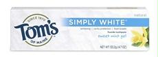 Toms Of Maine B83155 Toms Of Maine Simply White Toothpaste7 Ounce -6x4.7oz