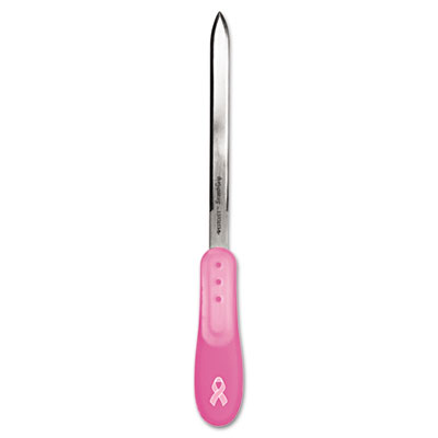 Pink Ribbon Stainless Steel Letter Opener, Pink