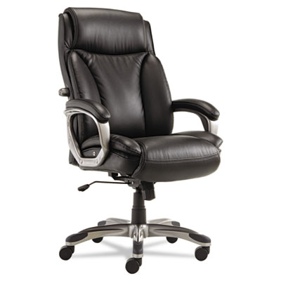 Alera Vn4119 Veon Series Executive High-back Leather Chair, With Coil Spring Cushioning, Black