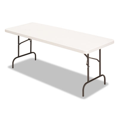 Alera 65602 Banquet Folding Table, Rectangular, Radius Edge, 60 X 30 X 29, Platinum-charcoal