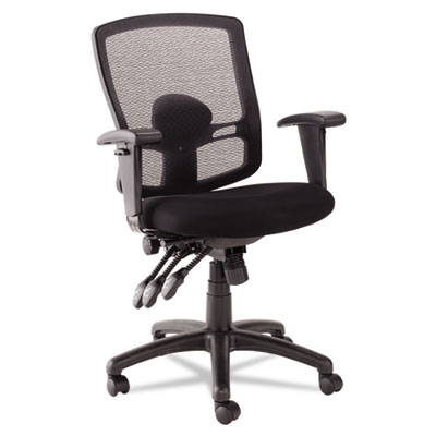 Alera Et4017 Etros Series Petite Mid-back Multifunction Mesh Chair, Black
