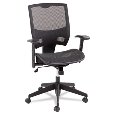 Alera Ep4218 Epoch Series All Mesh Multifunction Mid-back Chair, Black