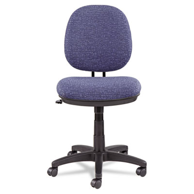 Alera In4821 Interval Swivel-tilt Task Chair, 100 Percent Acrylic With Tone-on-tone Pattern, Blue