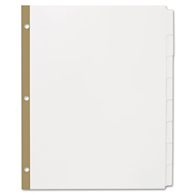 11337 Office Essentials White Label Dividers, 8-tab, 11 X 8.5, White, 5 Sets-pack