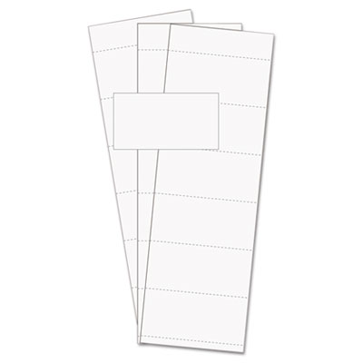 Bi-silque Visual Communication Products Fm1513 Data Card Replacement, 3 In.w X 1.75 In.h, White, 500-pk