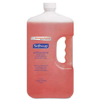 Colgate Palmolive 01903ea Antibacterial Hand Soap, Crisp Clean, Pink, 1gal Bottle