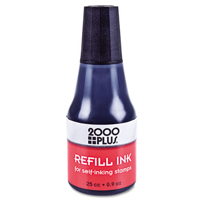 Consolidated Stamp 032962 2000 Plus Self-inking Refill Ink, Black, .9 Oz Bottle