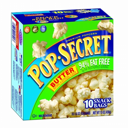 27182 Microwave Popcorn, Butter, 3.5 Oz Bags, 10-bx
