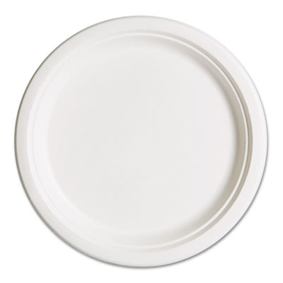 Eco-products, Inc Epp005pk Compostable Sugarcane Dinnerware, 10 In. Plate, Natural White, 50-pk