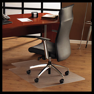128919lr Cleartex Ultimat Polycarbonate Chair Mat For Hard Floors, 47x35, With Lip, Clear
