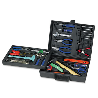 110-piece Home-office Tool Kit, Drop Forged Steel Tools, Black Plastic Case