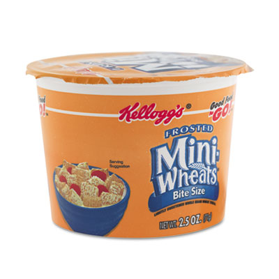 42799 Breakfast Cereal, Frosted Mini Wheats, Single-serve, 2.5 Oz, 6 Cups-box