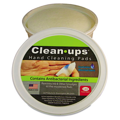 10145 Clean-ups Hand Cleaning Pads, Cloth, 3 In. Dia., 60-pack