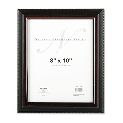 17401 Executive Document Frame, Plastic, 8 X 10, Black-mahogany