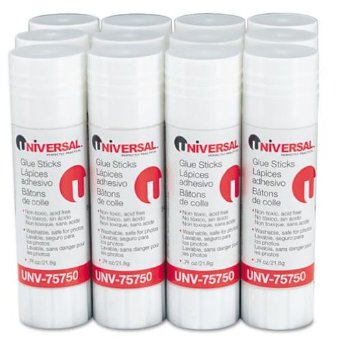 75748vp Permanent Glue Stick, .28 Oz, Stick, Clear, 30-pack