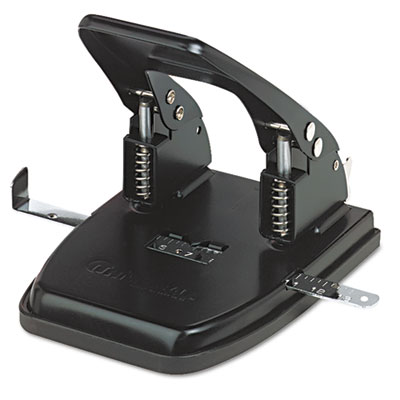 74222 30-sheet Two-hole Punch, .28 In. Holes, Black