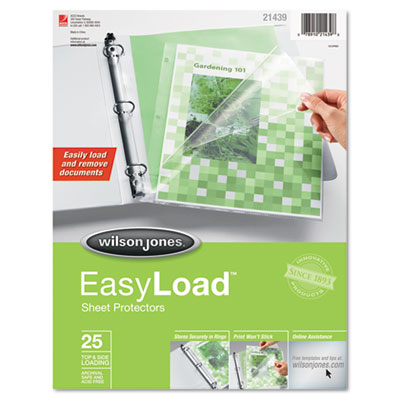 21439 Easy Load Sheet Protector, 25-pack