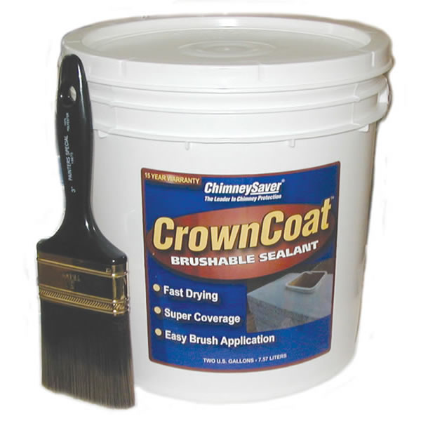 Saversystems Crowncoat Brushable Water Sealant, Buff, 2-gallon - Covers 40 Sq. Ft. Per Gallon