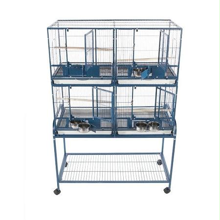 4 Unit Cage With Stand - Black