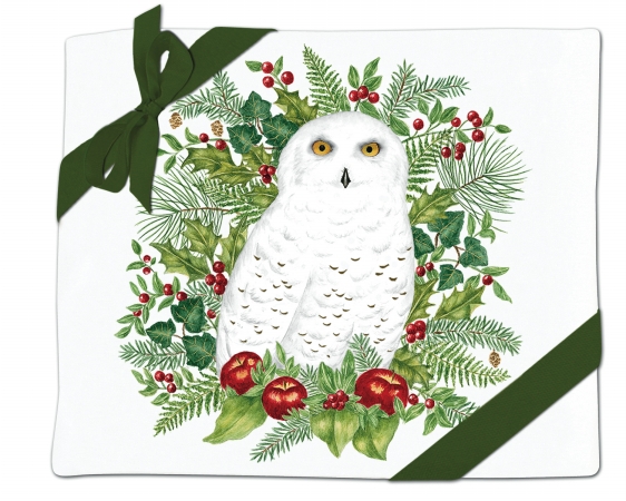 Snowy Owl Flour Sack Towel - Set Of 2