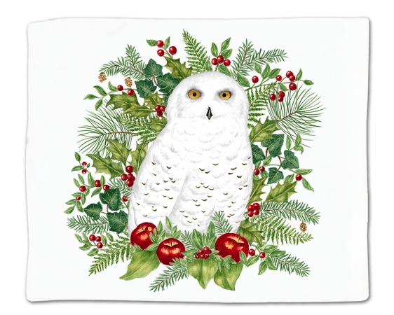 Snowy Owl Single Flour Sack Towel
