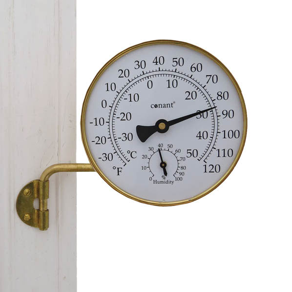 Vermont Weather Station Living Finish Brass