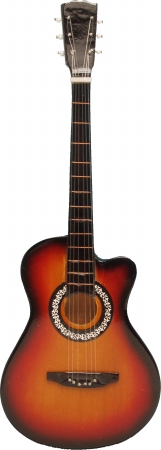 Orange & Black Acoustic Guitar Single Wallhook