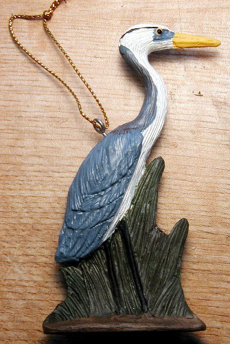 Heron And Grass Ornament