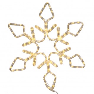 24 In. Led 130lt Purewht Diamond Snowflake
