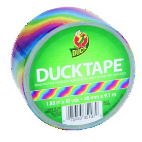 Shurtech Brands 281496 Duck Brand Printed Duct Tape 1.88inx10yd Multi