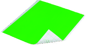 Shurtech Brands 282709 Duck Brand Duct Tape Sheets 8.25inx10in Neon Green