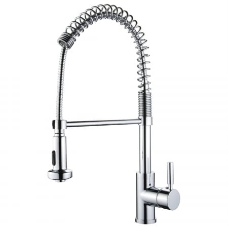 Yp2814a-pc Single Handle Spring Pull-out Kitchen Faucet, Polished Chrome