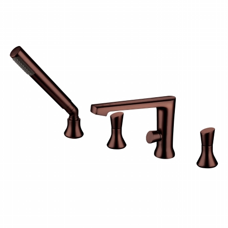 Yp9319-orb Two Handle Widespread Roman Tub Faucet With Hand Shower, Oil Rubbed Bronze