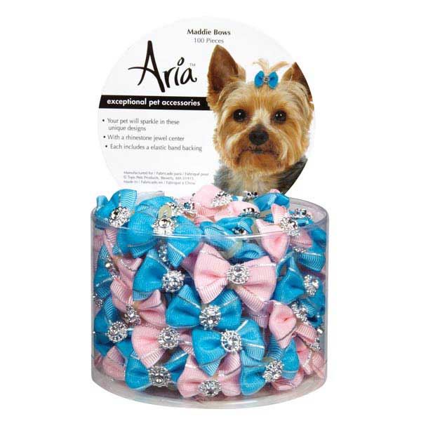 45-Pieces Aria DT5645 45 Molly Dog Hair Bow Canister